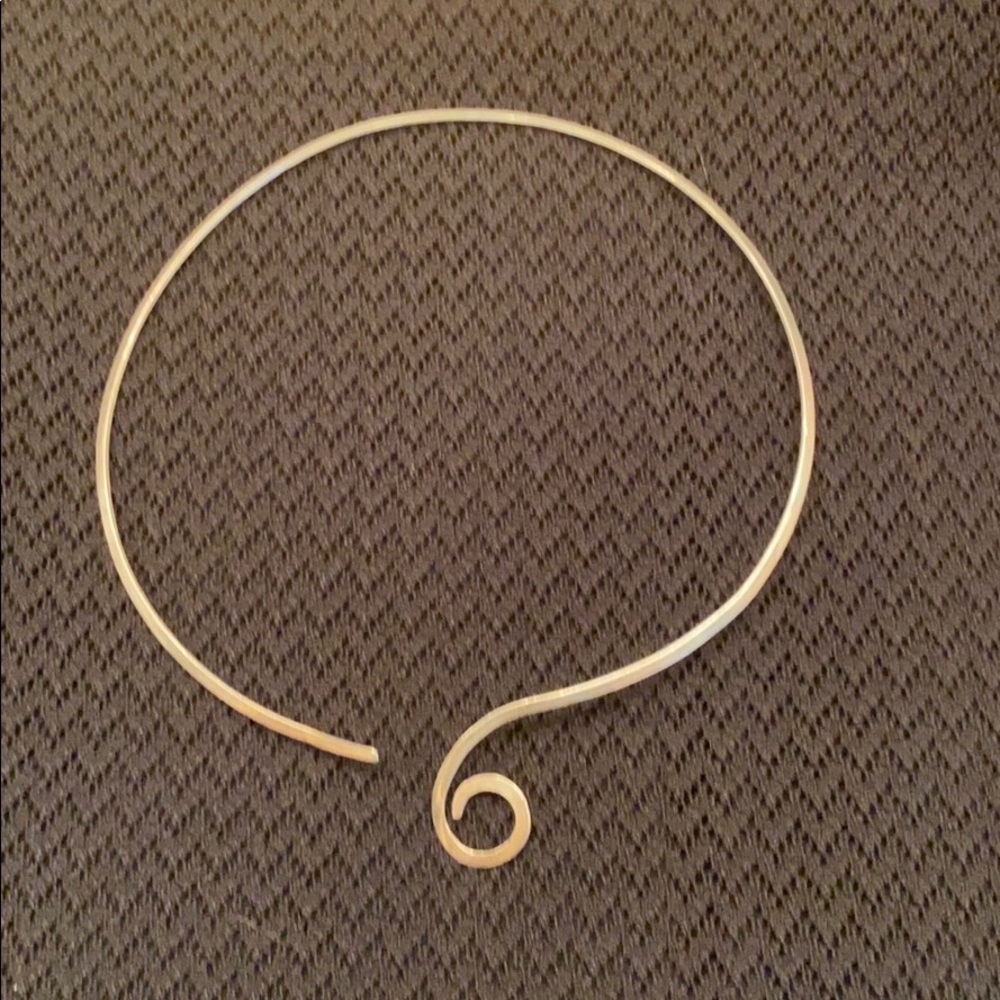 Sterling Silver Omega Necklace